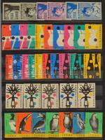 cca 1950-1960 1130 db magyar és külföldi gyufacímke, sorozatok, 16 lapos Schaubek berakóban