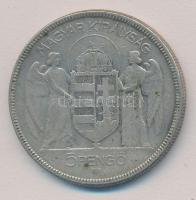 1930. 5P Ag "Horthy jobbra" T:2-,3 patina
Adamo P8