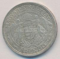 1938. 2P Ag "Madonna" T:2 patina 
Adamo P7