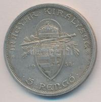 1938. 5P Ag "Szent István" T:1-,2 kis patina
Adamo P8.1