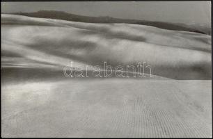 cca 1972 Zsigri Oszkár (1933-?): Tájkép, feliratozott vintage fotóművészeti alkotás, 25,5x39 cm