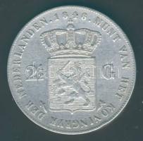 Hollandia 1848. 2 1/2G Ag T:3