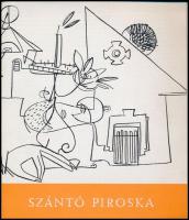 Szántó Piroska festőművész kiállítása. Bp.,1963, Csók István Galéria. Kiadói papírkötés.  A művész, Szántó Piroska (1913-1999) rajzos dedikációjával.