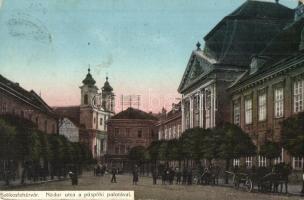 Székesfehérvár Nádor utca, Püspöki palota, Melczer Nővérek kiadása (EK)