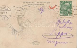 Die Beförderung / K.u.K. Kriegsmarine mariner humour art postcard. C. Fano 1914/15. 15. s: Ed. Dwora...