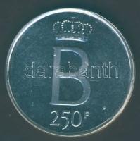 Belgium 1976. 250Fr Ag "Baudouin király - 25 éves jubileum" flamand nyelven T:PL
