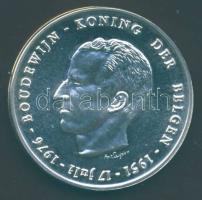 Belgium 1976. 250Fr Ag "Baudouin király - 25 éves jubileum" flamand nyelven T:PL