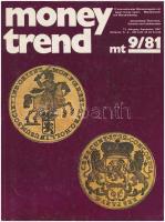 Money Trend 1975/12., 1981/7-8., 1981/9., 1981/10., 1981/11. számai. Megkímélt állapotban