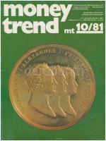 Money Trend 1975/12., 1981/7-8., 1981/9., 1981/10., 1981/11. számai. Megkímélt állapotban