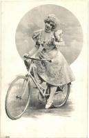 Lady on bicycle (EK)