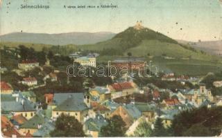 Selmecbánya, Schemnitz, Banská Stiavnica; A város keleti része a Kálváriával. Joerges kiadása 1910. / calvary (nagyon apró lyukak / tiny holes)