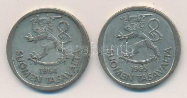 Finnország 1964S-1965S 1M Ag (2x) T:2,2- patina
Finland 1964S-1965S 1 Markka Ag (2x) C:XF,VF patina