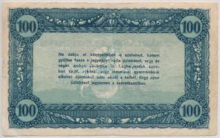 ~1920. 100K "Vásárlási visszatérítés" 100K-ról, kitöltetlen T:III,III-