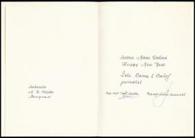 Külföldi nagykövetek, konzulok, attasék aláírásai üdvözlőkártyákon, névjegyeken, közte néhány aláíra...