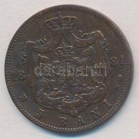 Románia 1884B 5b Cu "I. Károly" T:2,2- 
Romania 1884B 5 Bani Cu "Carol I" C:XF,...
