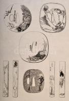 cca 1880 3 db régi metszet, közte 2 db Henri Charles Guérard, különböző méretben