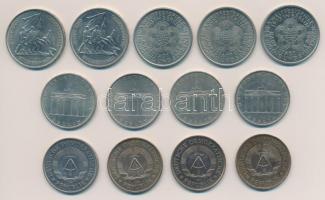 NDK 1969. 5M Ni-Br "20. éves a Népi Demokratikus Köztársaság" (4x) + 1971. 5M Ni-Br "...