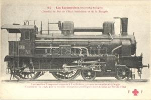 Les Locomotives No. 167., Chemins de Fer de lEtat Autrichien et de la Hongrie / Hungarian locomotive