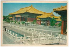 1962 Beijing, Peking; postcard booklet with 10 modern town-view postcard, in Vietnamese