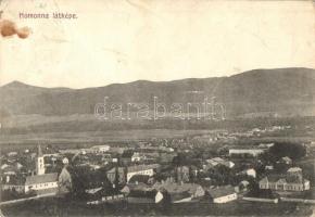 Homonna, Humenné; látkép. Hossza Gyula kiadása / general view (fa)