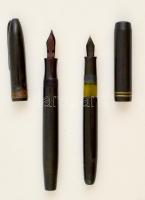 2 db régi bakelit töltőtoll: Mont Blanc és Americas Pen 14K arany (AU) heggyel / 2 fountain pens