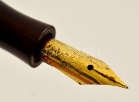 2 db régi bakelit töltőtoll: Mont Blanc és Americas Pen 14K arany (AU) heggyel / 2 fountain pens