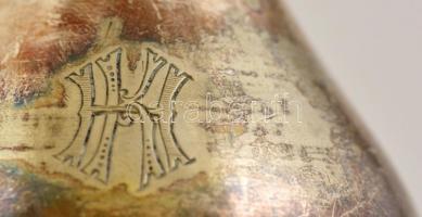 Monogramos alpakka cukorszóró, nem nyitható, m:13 cm