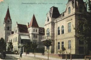 Trencsénteplic, Trencianske Teplice; Margit és Dr. Heinrich lak / street view, villas (EK)