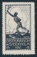 Ausztria 1912 Olimpia Stockholm levélzáró