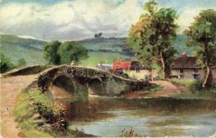 Malmshead, landscape with bridge