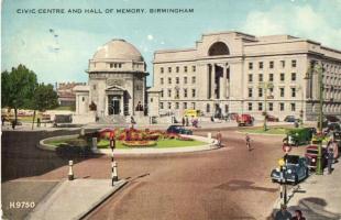 Birmingham, Civic Centre and Hall of Memory