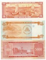 Vegyes: Peru 1975. 10S + Paraguay 2005. 5000G + Nicaragua 2006. 20C T:I
Mixed: Peru 1975. 10 Soles ...