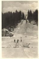 Csíkszereda, Miercurea Ciuc; Sutai síugrósánc télen / Ski jumping hill in Suta, winter