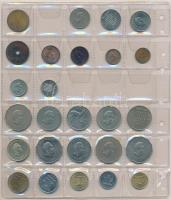 Zambia 1964-1992. 25db-os fémpénz tétel T:1-3 Zambia 1964-1992. 25pcs of coins C:UNC-F