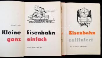 2 db német nyelvű vasútmodellező könyv: Trost, Gerhard: Kleine Eisenbahn ganz einfach (1962); Trost,...