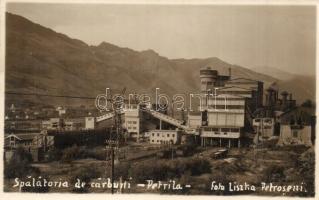 Petrilla, Petrila; Kőszénbánya, ipari vasút / Spalatoria de carbuni / coal mine, industrial railway. Foto Liszka, photo