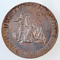 Kovács Dezső (1921-) 1970. JOHANN THADDAUS PEITHNER / A SELMECI BÁNYÁSZATI AKADÉMIA ALAPÍTÁSÁNAK EMLÉKÉRE 1770 peremen jelzett Ag emlékérem (134,18g/0.835/69,5mm) T:2 patina /  Hungary 1970. Johann Thaddäus Peithner / To the Memory of the Foundation of the Selmec Mining Academy 1770 Ag commemorative medallion with hallmark on the edge. Szign.: Dezső Kovács (134,18g/0.835/69,5mm) C:XF patina