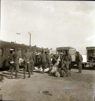 cca 1942 Katonai kórházvonat Budapest és Kijev között, 13 db vintage negatív Thöresz Dezső (1902-196...