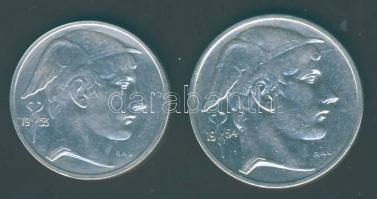 Belgium 1953. 20Fr Ag + 1954. 50Fr Ag T:2