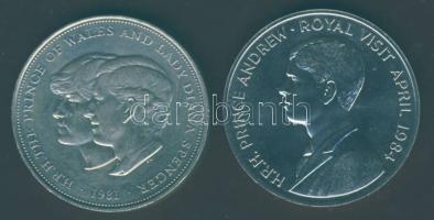 1981. 25p "Diana és Károly" T:BU + St. Helena 1984. 50p "András herceg látogatása" T:BU