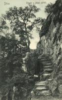 1907 Déva, várlépcső / castle staircase (EK)