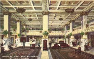 Portland, Hotel Multnomah, Magnificent lobby, interior