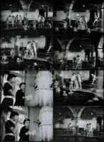 cca 1948 Budapesti török fürdőben készült képriport, Rózsa György (?-?) budapesti fotóriporter hagyatékából 12 db vintage negatív és az ezekről készült 12 db mai nagyítás, 24x36 mm és 10x15 cm