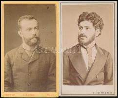 cca 1867 Weinwurm és Mayer G. pesti műtermében készült, 2 db vizitkártya méretű fénykép, 10,5x6 cm