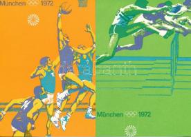 1972 München, Summer Olympics - 6 modern art postcards