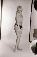 cca 1973 Két leánynak titkos vágya, szolidan erotikus felvételek, 8 db vintage negatív (24x36 mm), +...