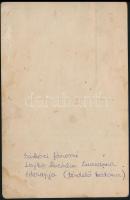 cca 1914-1918 Két katona, fotólap, hátulján feliratozva, 14×9 cm