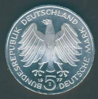 NSZK 1977. 5M Ag "Gauss" T:BU