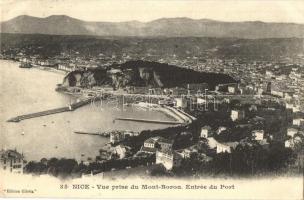 Nice, Vue prise du Mont-Boron, Entrée du Port / port