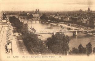 Paris, Vue sur la Seine prise du Pavillon de Flore / river, bridge
